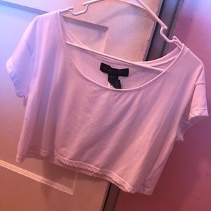 White crop top